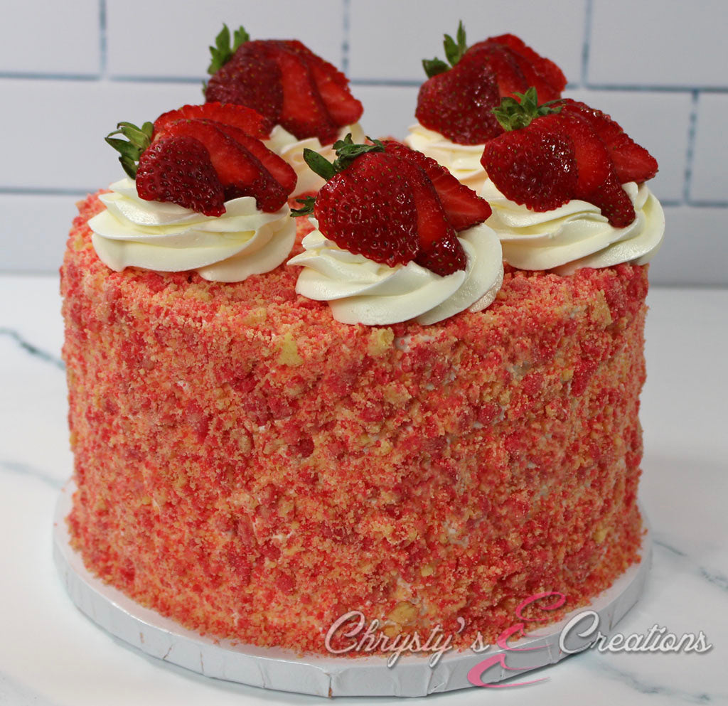 Strawberry crumb online cake